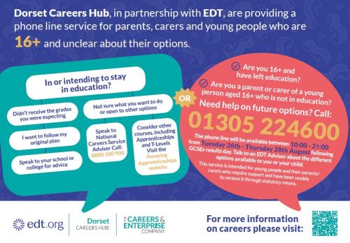  Dorset Careers Hub and EDT Phone Line Service